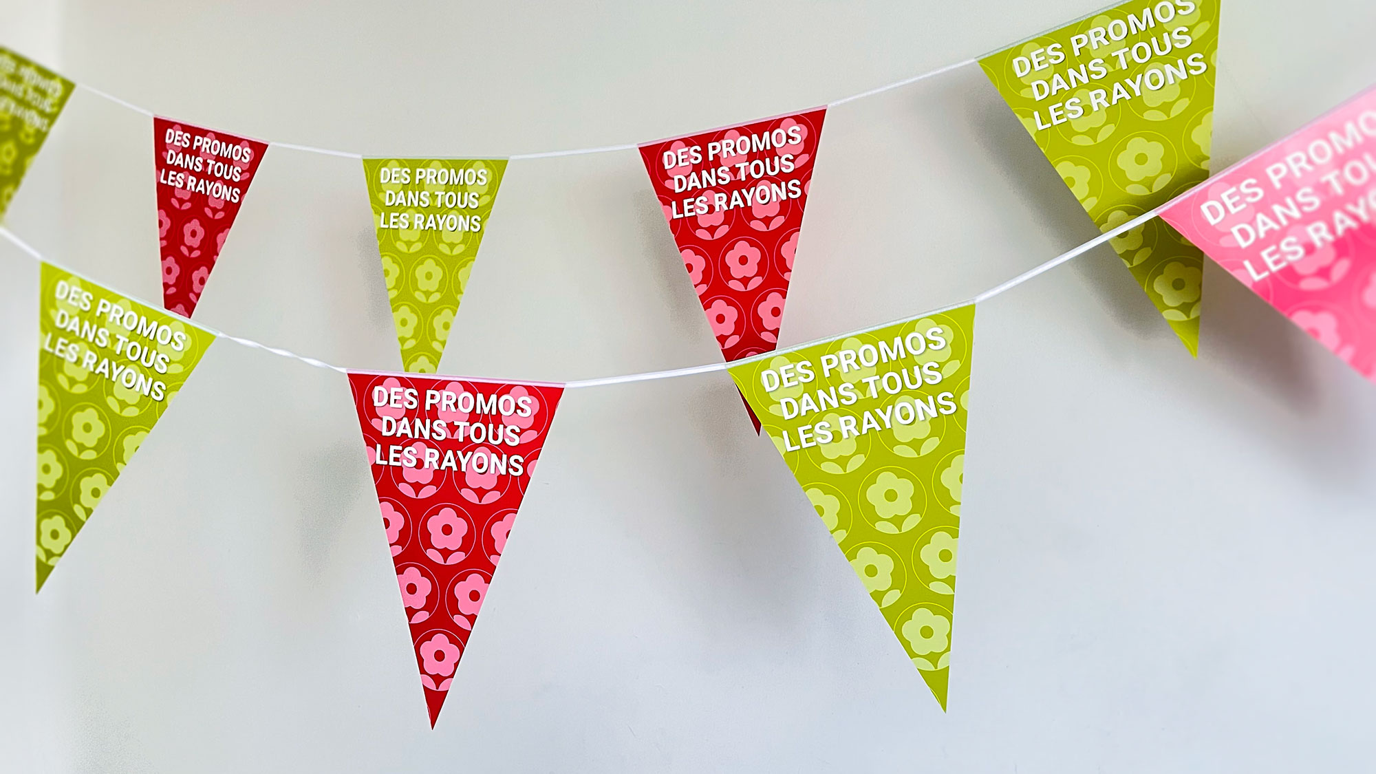 Guirlande papier M1 - Triangle - 20x30cm