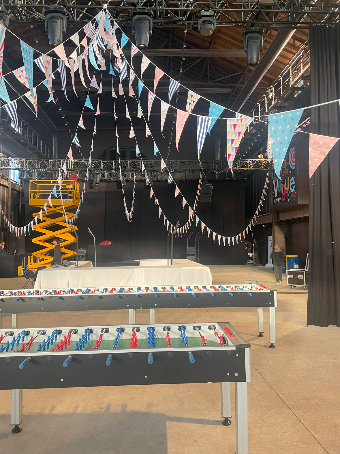 Guirlandes tissu maille - Triangle - 30x40cm