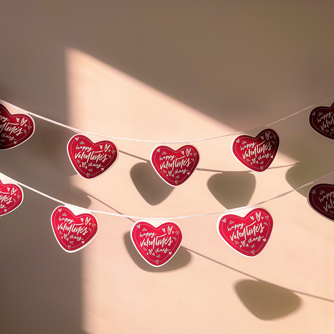 Guirlandes Papier Petit Coeur