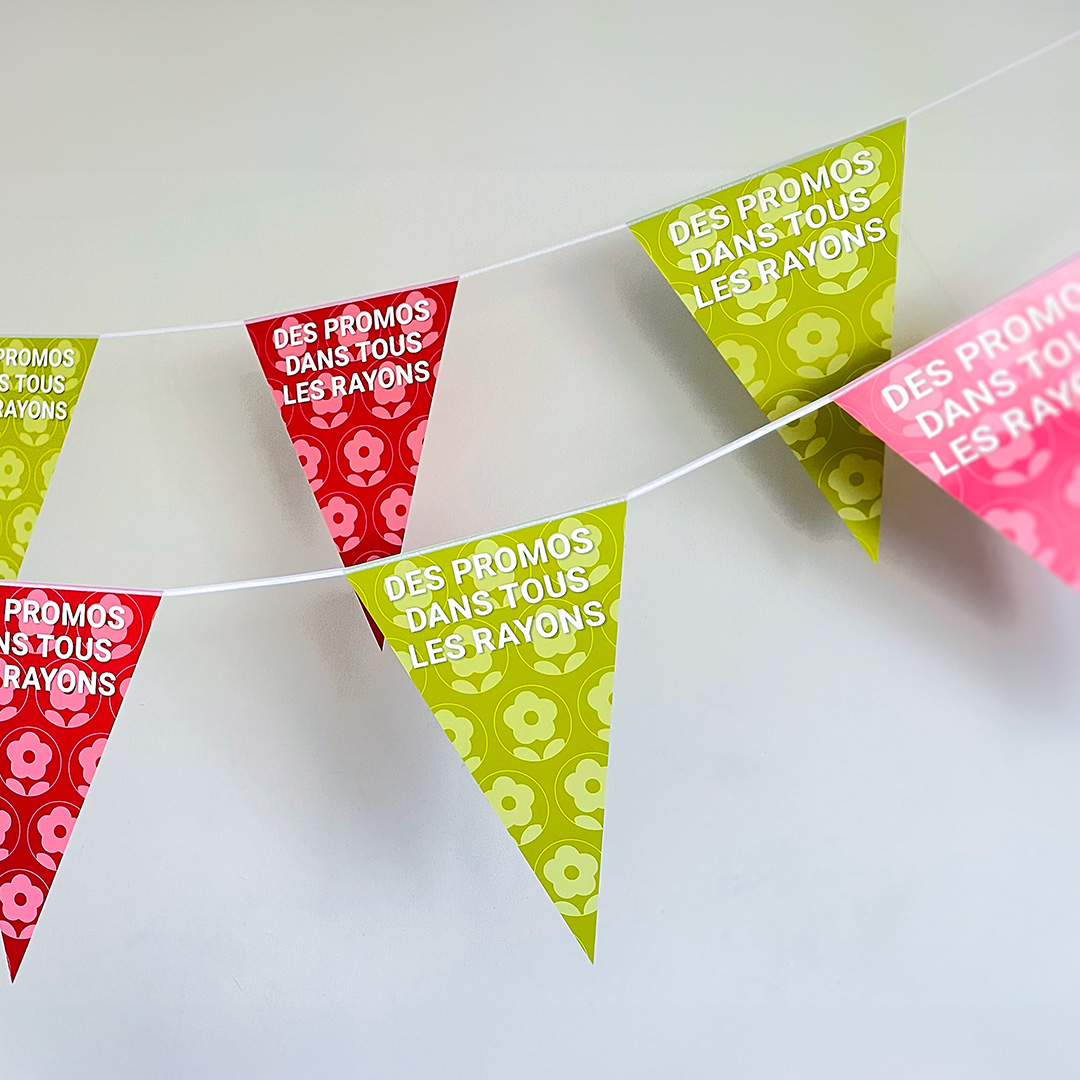 Guirlandes Papier Triangle 30x40cm